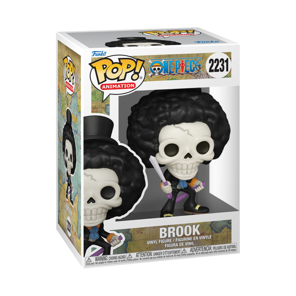 Brook - One Piece Funko Pop Figure #2231 in its window display box