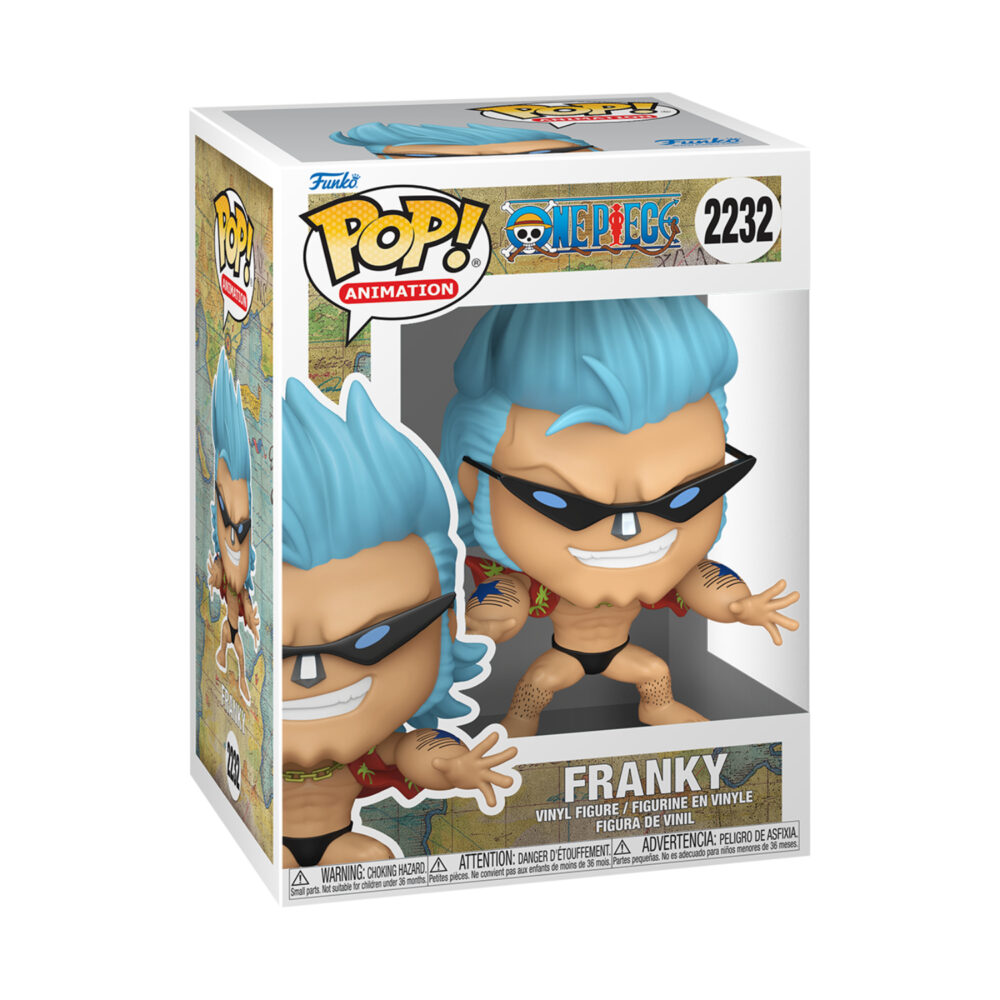 Franky - One Piece Funko Pop Figure #2232 in its window display box