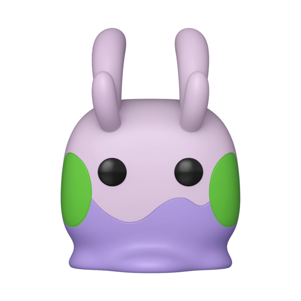 Goomy - Pokémon Funko Pop Figure #1155 unboxed with a purple body and green cheek markings