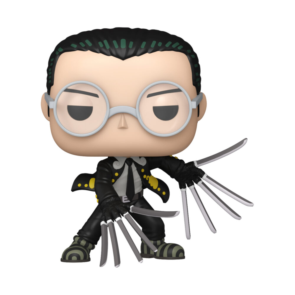 Kuro - One Piece Funko Pop Figure #2225 unboxed wearing round glasses and blade gloves