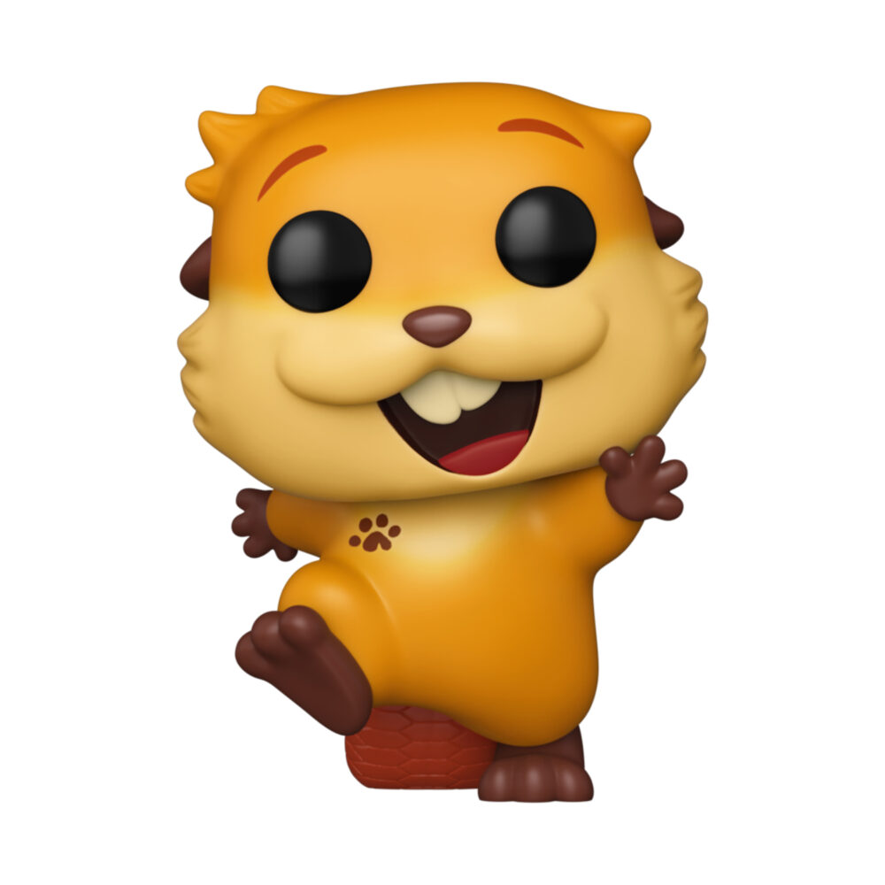 Mabel Beaver - Disney Pixar Hoppers Funko Pop Figure #1749 unboxed in a cheerful jumping pose