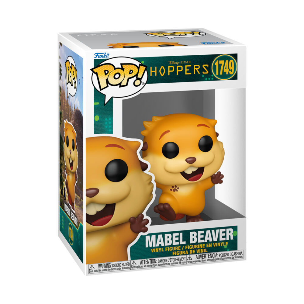 Mabel Beaver - Disney Pixar Hoppers Funko Pop Figure #1749 in its window display box