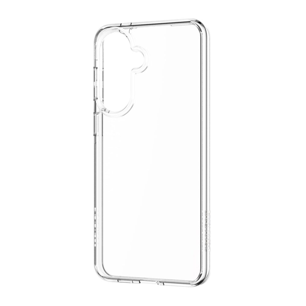 Angled rear view of the clear Body Glove Ghost case for Samsung Galaxy A57 5G.