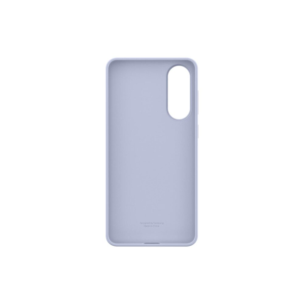 Interior view of the Blue Samsung Galaxy S25 Edge Silicone Cover showing the inside surface and camera opening