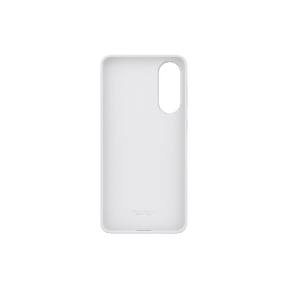 Interior view of the Grey Samsung Galaxy S25 Edge Silicone Cover showing the inside surface and camera opening