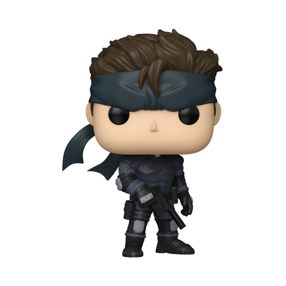 Solid Snake Metal Gear Solid Funko Pop #1297 unboxed with dark headband, tactical outfit and weapon visible