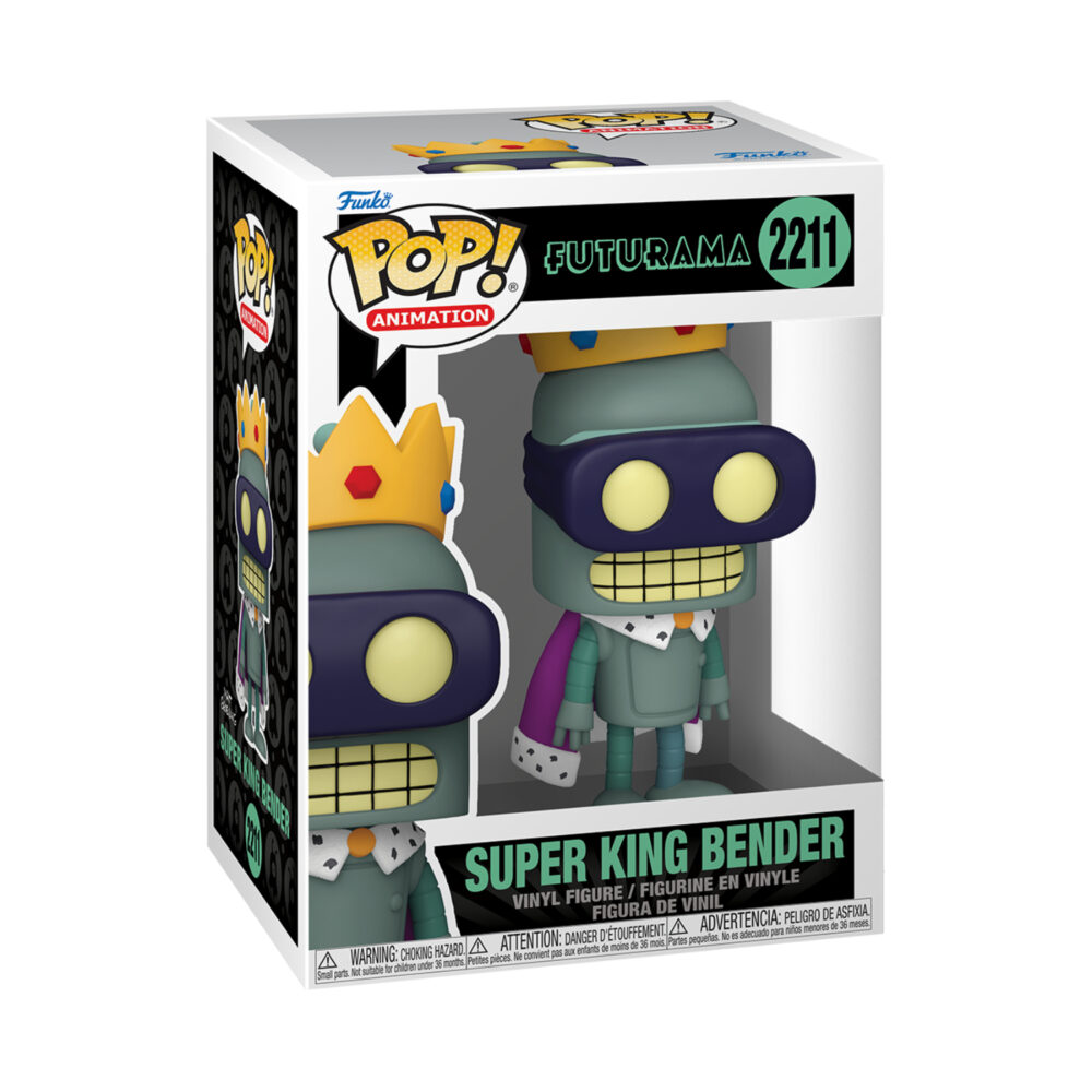 Super King Bender - Futurama Funko Pop Figure #2211 in its window display box