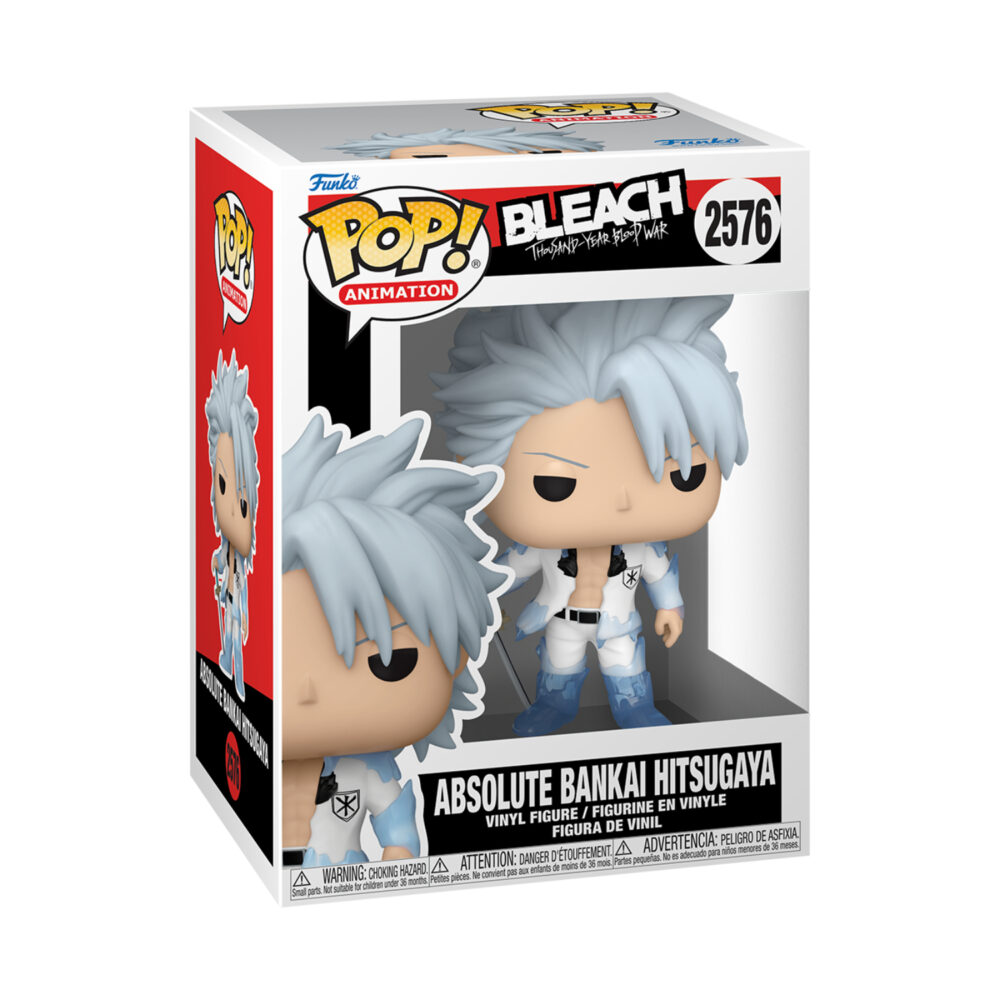 Absolute Bankai Hitsugaya Funko Pop figure #2576 shown in its window display box