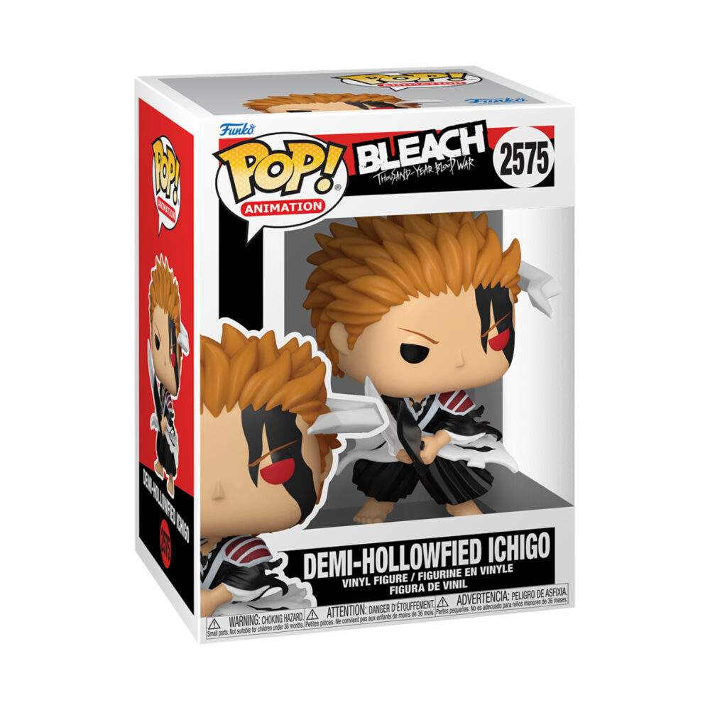 Demi-Hollowfied Ichigo Funko Pop figure #2575 shown in its window display box