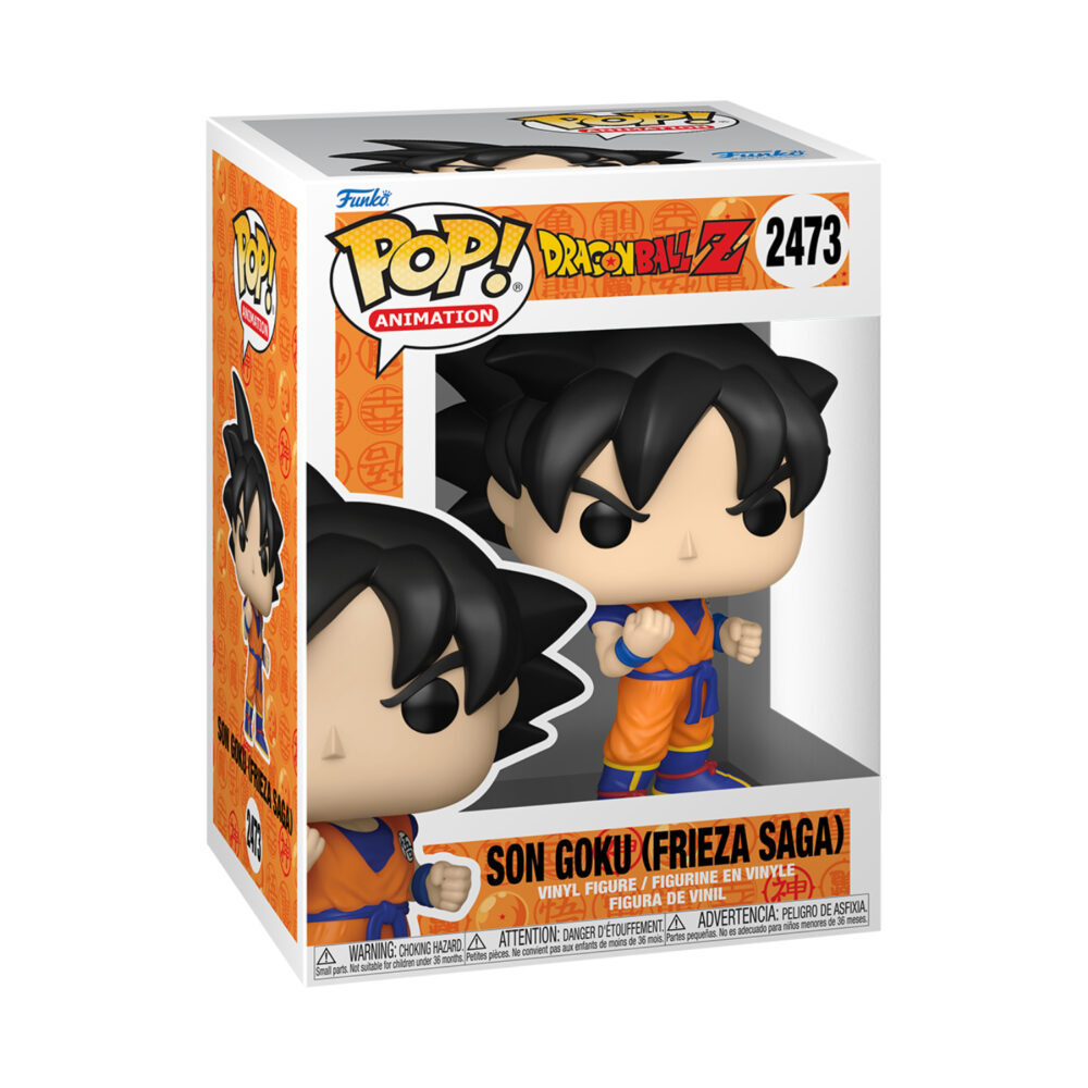 Dragon Ball Z Son Goku Frieza Saga Funko Pop figure #2473 shown in its window display box