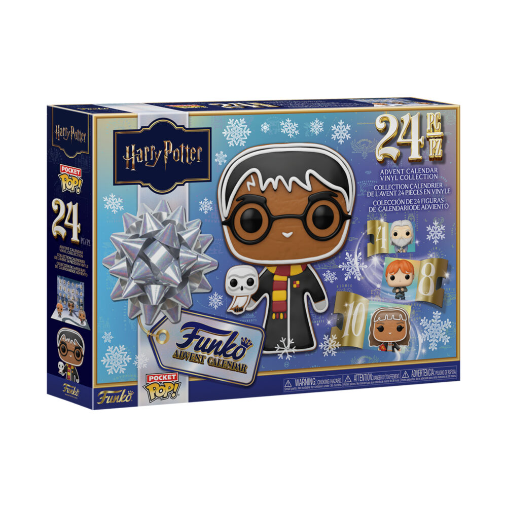 Harry Potter Funko Pocket Pop Advent Calendar 24 Pack shown in its illustrated retail box