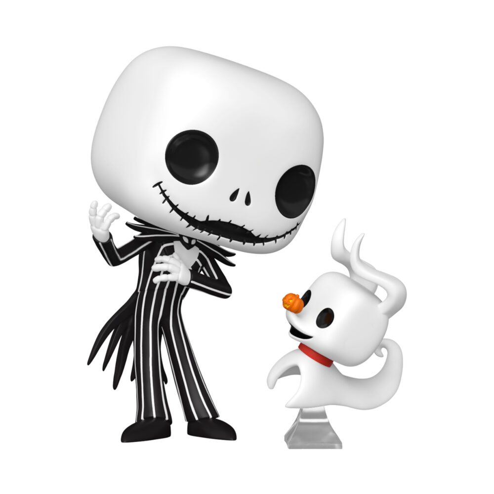 Unboxed Jack Skellington with Zero Funko Pop & Buddy #1808 figures from The Nightmare Before Christmas