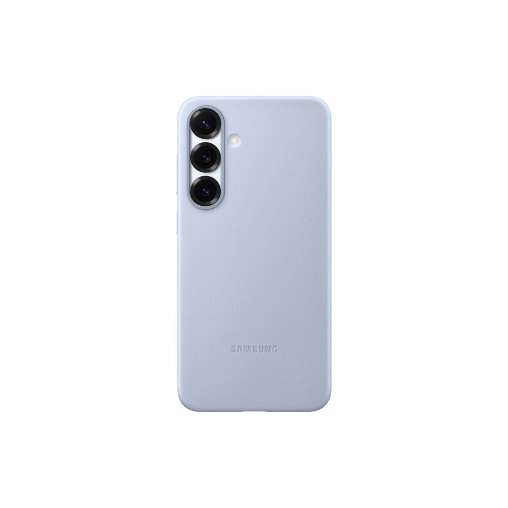 Official Samsung Galaxy S25+ Kindsuit Case in Blue fitted to the phone and shown from the rear with the camera area visible