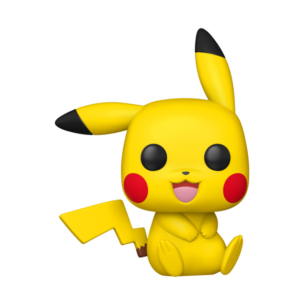 Unboxed Pokémon Pikachu Funko Pop Jumbo figure #1268 sitting with its tail raised