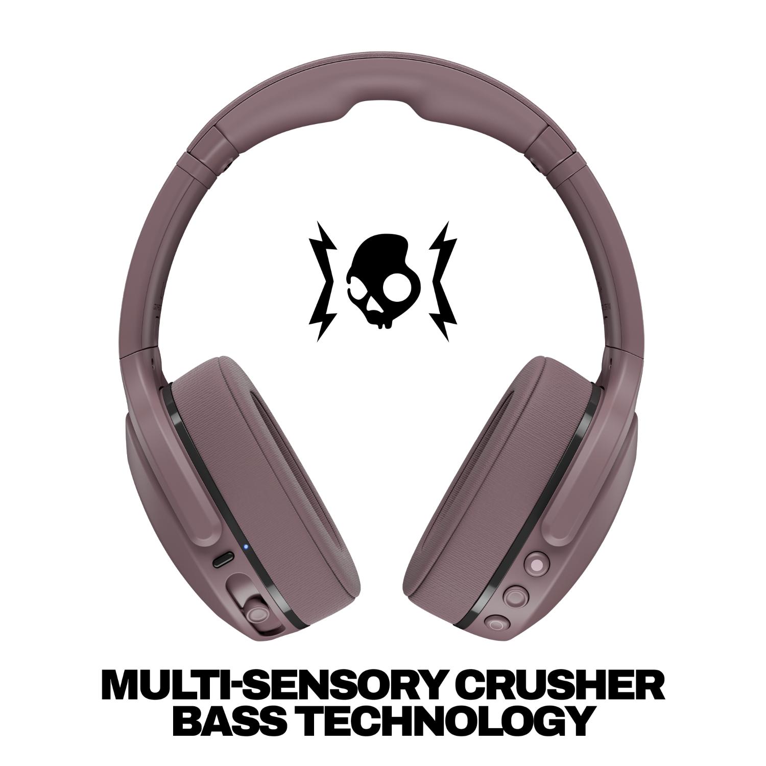 Skullcandy Crusher® 540 Active Smoke feature graphic highlighting Multi-Sensory Crusher® Bass technology