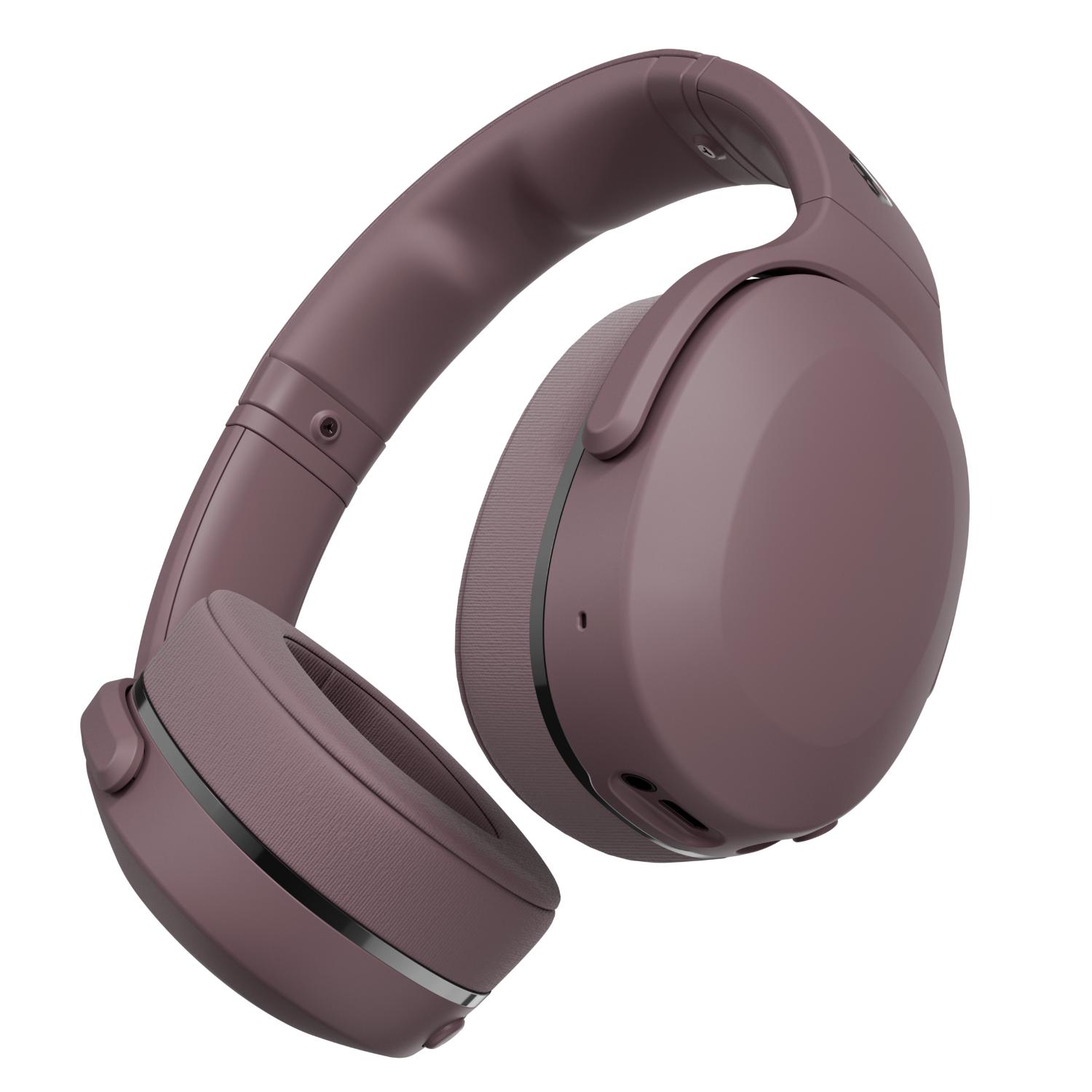 Skullcandy Crusher® 540 Active wireless headphones in Smoke shown in an angled product view with the padded over-ear cushions visible