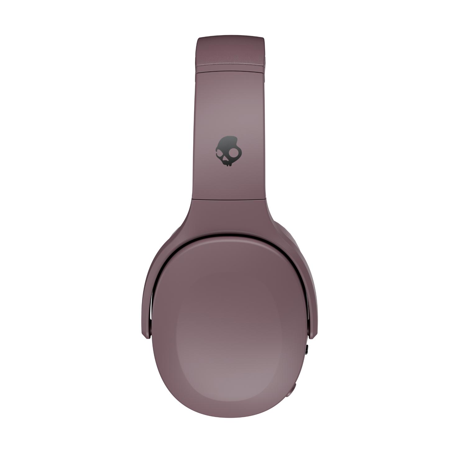 Side profile of the Skullcandy Crusher® 540 Active wireless headphones in Smoke with the Skullcandy logo visible on the headband
