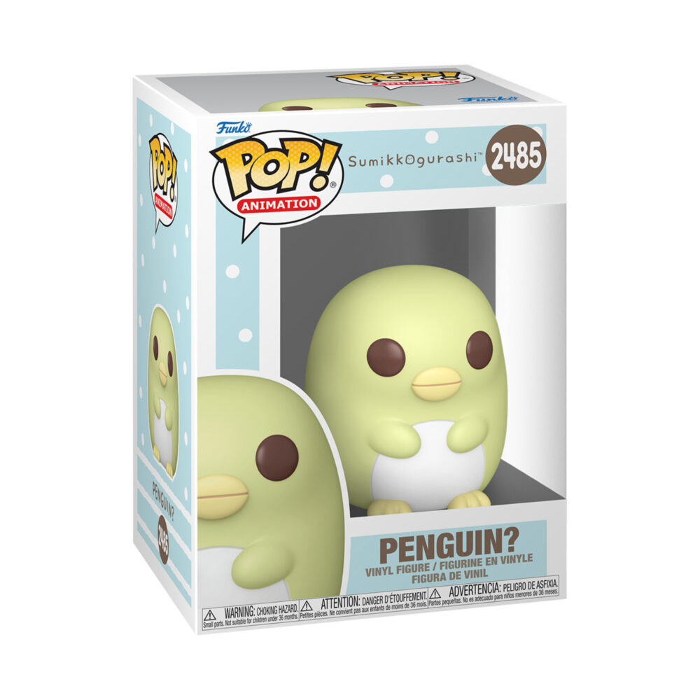 Sumikkogurashi Penguin? Funko Pop figure #2485 shown in its window display box