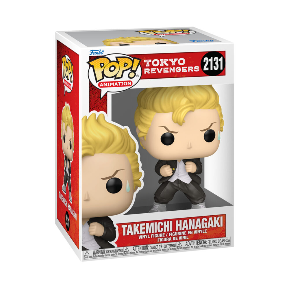 Takemichi Hanagaki Funko Pop #2131 shown in its window display box.
