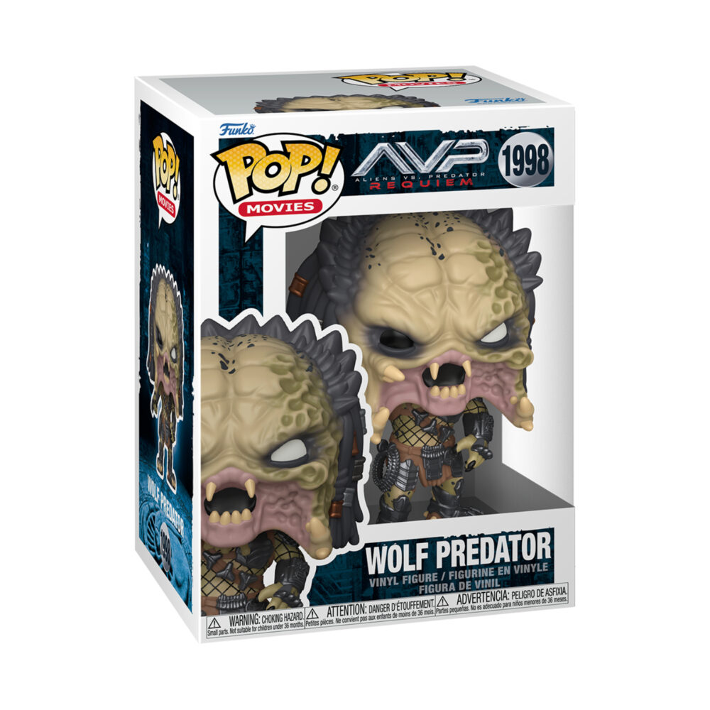 Wolf Predator Funko Pop #1998 shown in its window display box.