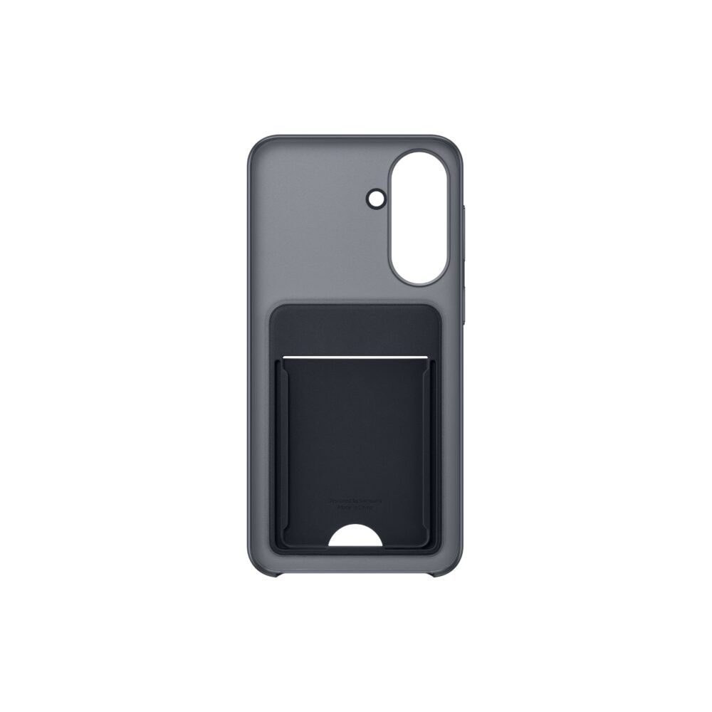 Interior view of the black Samsung Galaxy A37 5G Official Card Slot Case showing the card pocket structure