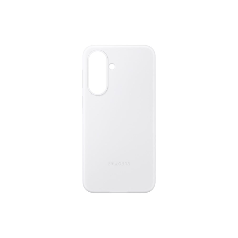 Grey Samsung Galaxy A37 5G Official Silicone Case shown from the rear