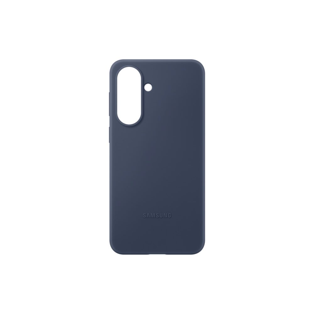 Dark blue Samsung Galaxy A57 5G Official Silicone Case shown from the rear