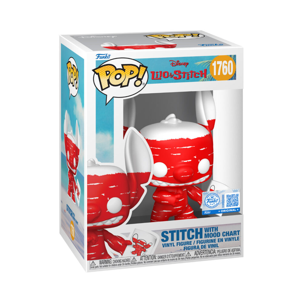 Stitch With Mood Chart - Lilo & Stitch Funko Pop Special Edition Figure #1760