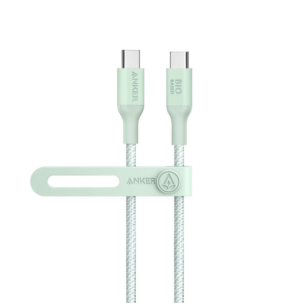 Anker 140W Bio-Based Type C Cable - Fast Charging 0.9M Green