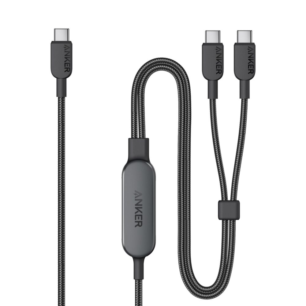 Anker 2-In-1 140W USB-C To USB-C PD Cable - 1.2m Cable Black