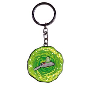 Enter the world of Rick and Morty through this fantastic spinning portal keyring created by ABYstyle!