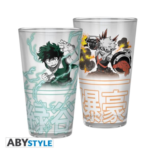 ABYstyle My Hero Academia Izuku & Bakugo Drinking Glass - Image 3