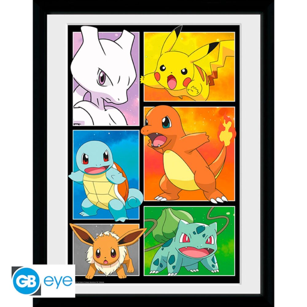 Relive your training years with this Pokemon framed print by GB Eye