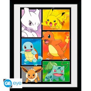 Relive your training years with this Pokemon framed print by GBeye