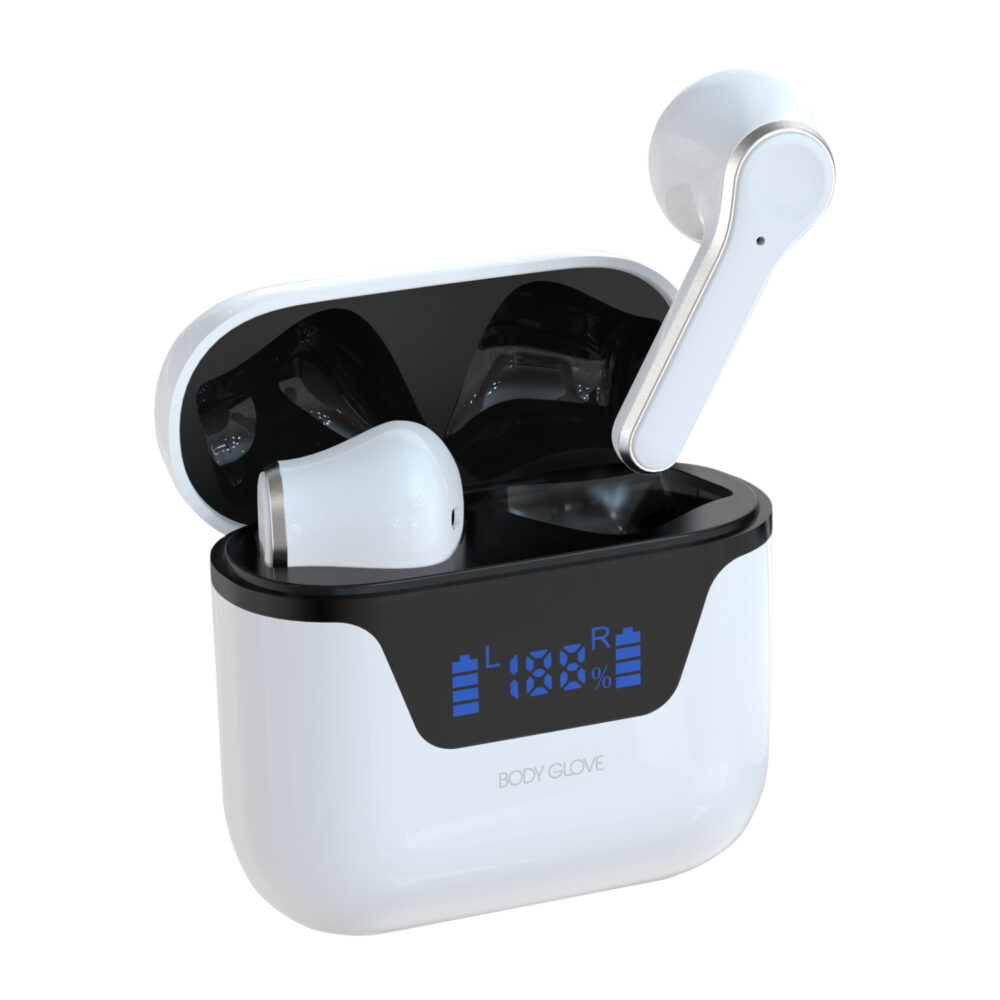Body Glove Wireless Earbuds Mini Pods Lux Universal Audio Bluetooth Earphones White