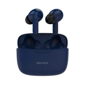 Upgrade your audio game with these premium blue Body Glove Essentials TWS Lux Series wireless earbuds .