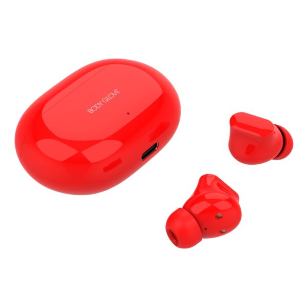 Stay connected and enjoy your music wirelessly with the Red Body Glove Essentials TWS Pro Series Wireless Earbuds.