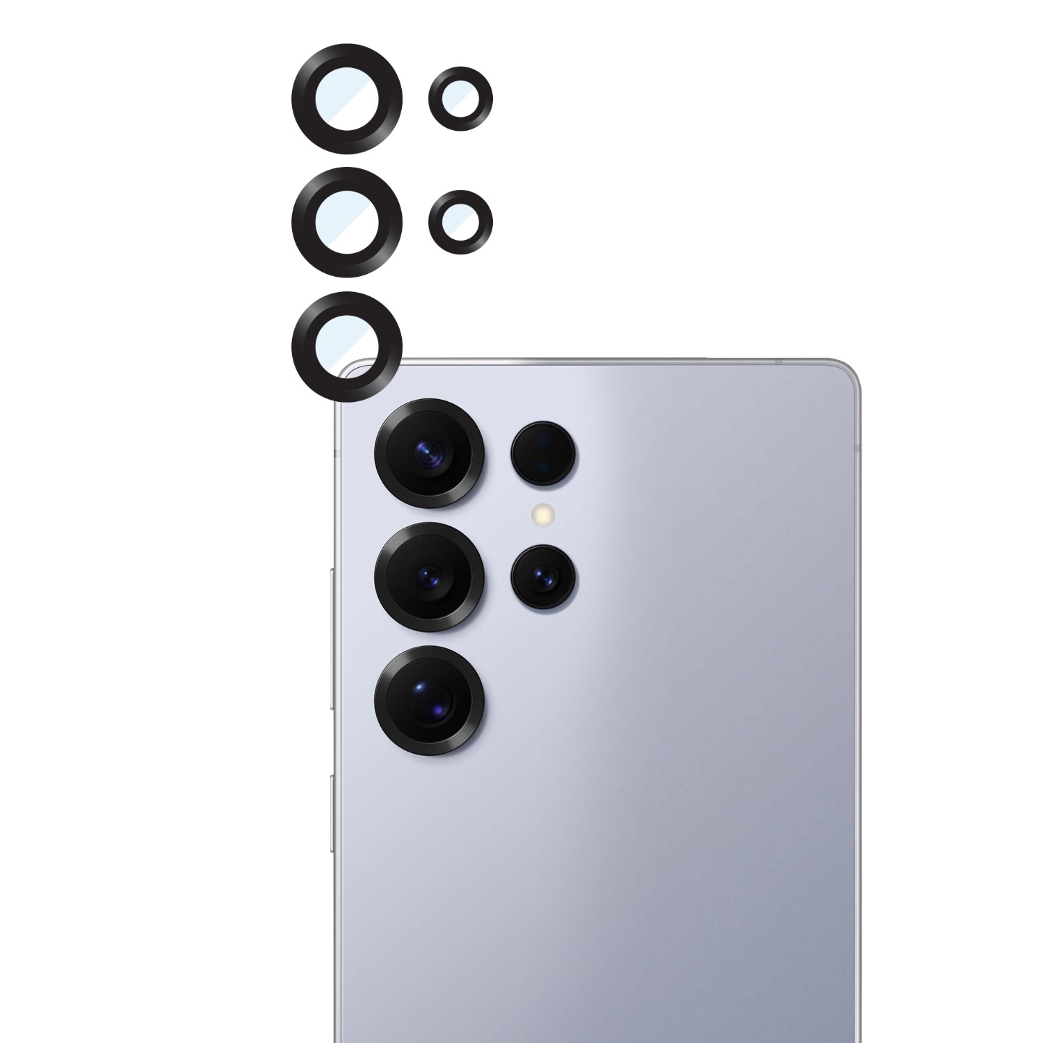 Samsung Galaxy S26 Ultra Body Glove Tempered Glass Camera Screen Protector – Black Border - Image 2