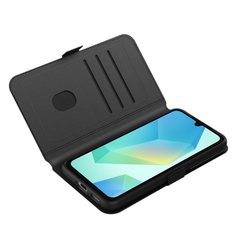 Inside view of the Body Glove Flip Series cover for Samsung Galaxy A26 showing card slots and magnetic flap