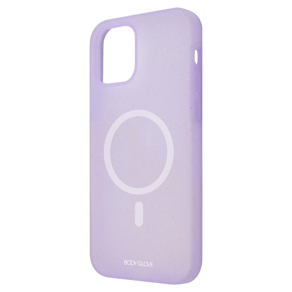 Apple iPhone 14 Lilac Body Glove Magnetic Glitter Silicone Cell Phone Case