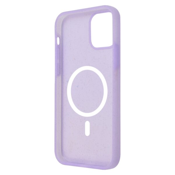 Body Glove Magnetic Glitter Silicone Cell Phone Cover for the Apple iPhone 14 Lilac