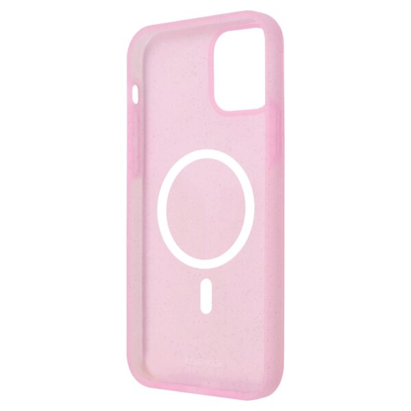 Body Glove Magnetic Glitter Silicone Cell Phone Cover for the Apple iPhone 14 Pink