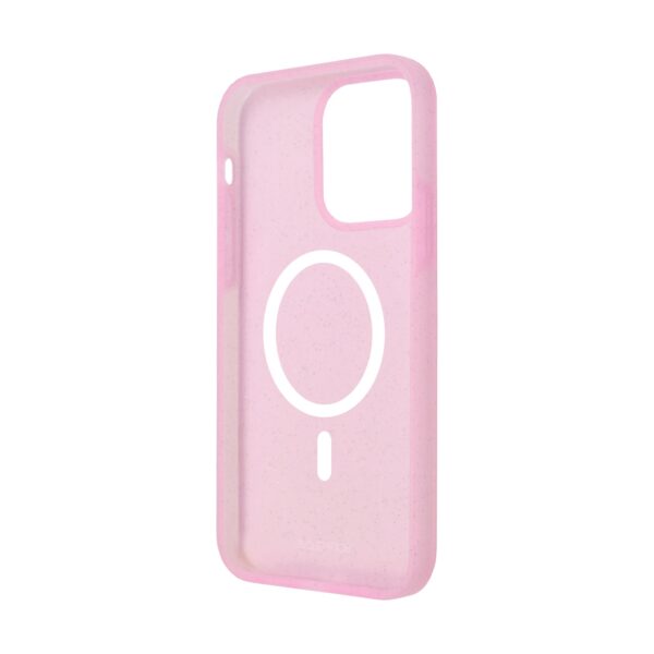 Body Glove Magnetic Glitter Silicone Cell Phone Cover for the Apple iPhone 14 Pro Pink