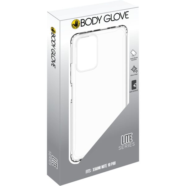 Clear Body Glove Lite Cell Phone Cover for the Xiaomi Note 10 Pro