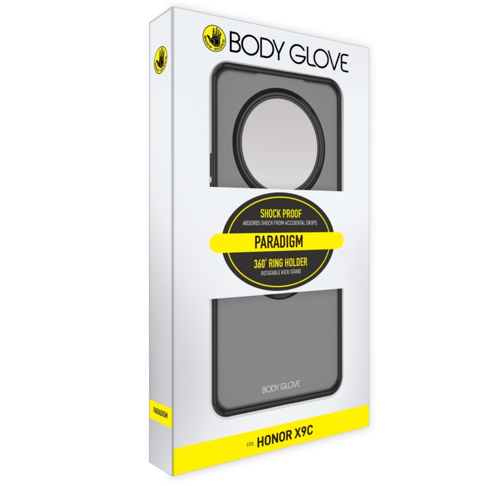 Honor X9c Body Glove Paradigm Case in Black, displayed in its original packaging, sold by GotYouCovered with fast shipping.