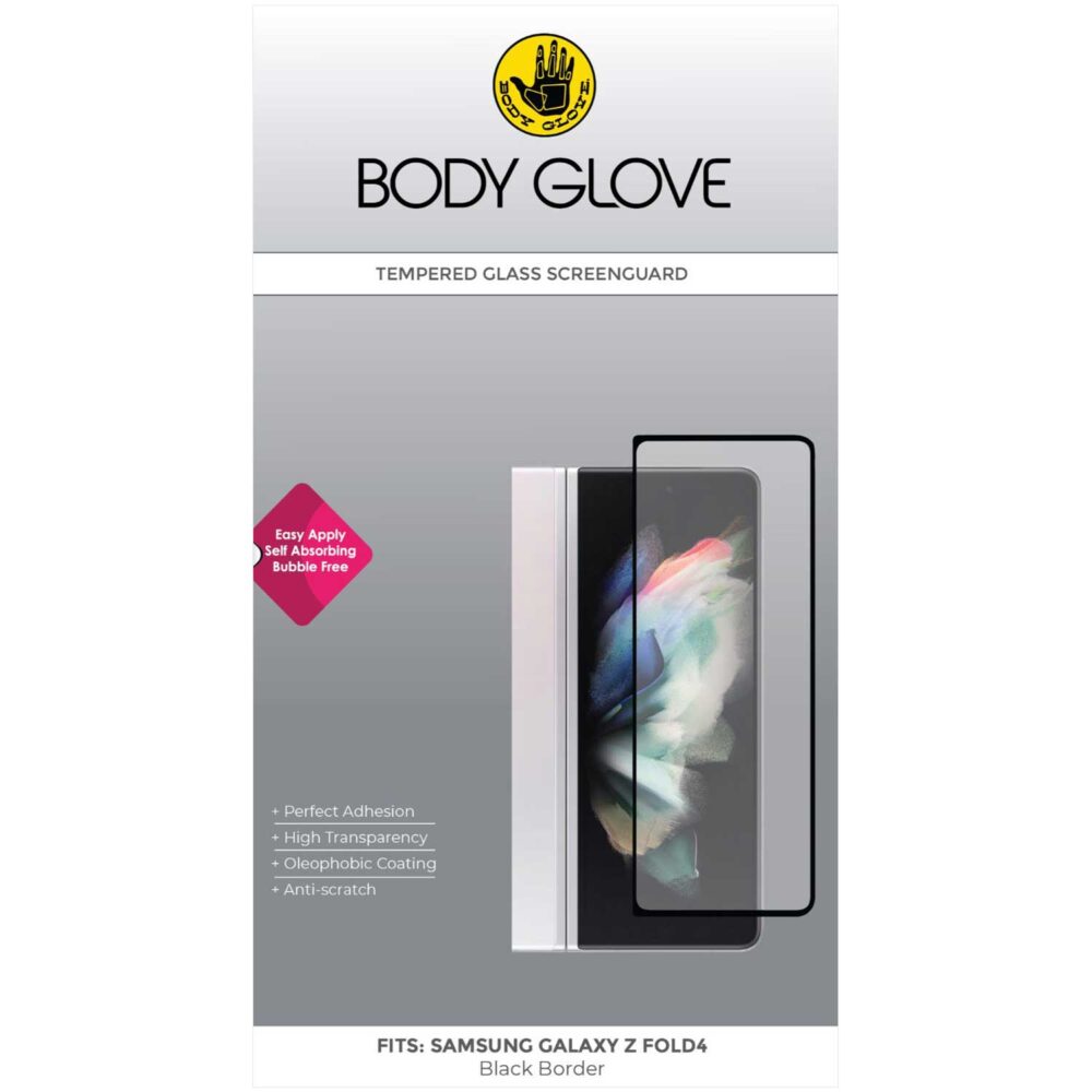 Body Glove Tempered Glass Front Screen Protector for the Samsung Galaxy Z Fold4 Clear