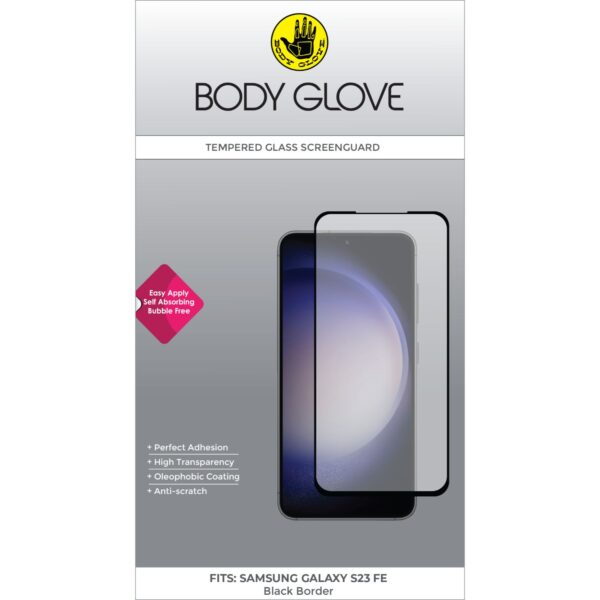 Samsung Galaxy S23 FE Body Glove Black Border Screen Protector