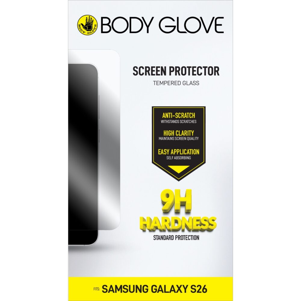 Samsung Galaxy S26 Body Glove Tempered Glass Screen Protector – Clear