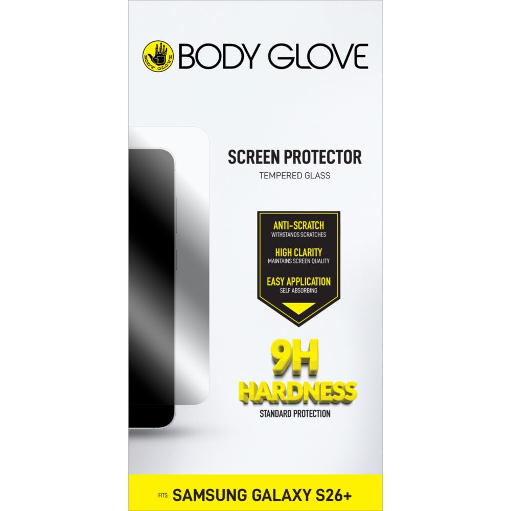 Samsung Galaxy S26+ Body Glove Tempered Glass Screen Protector – Clear
