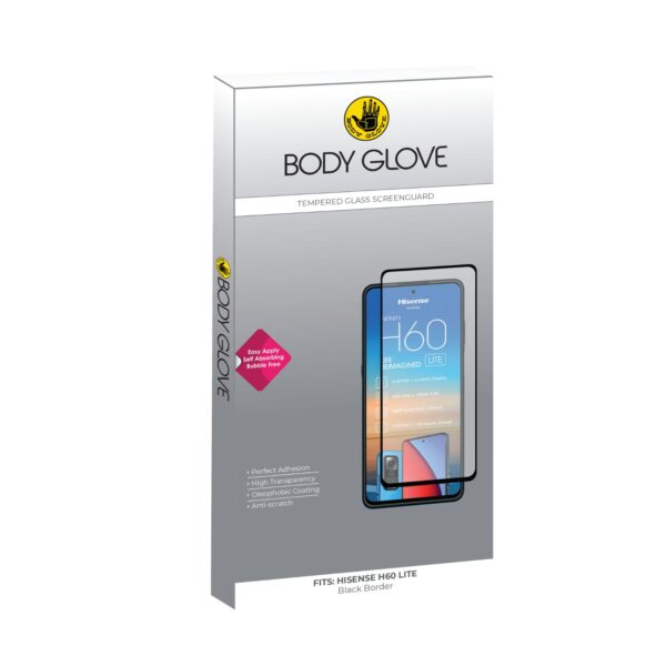 Clear Body Glove Tempered Glass Screen Protector for the Hisense H60 Lite